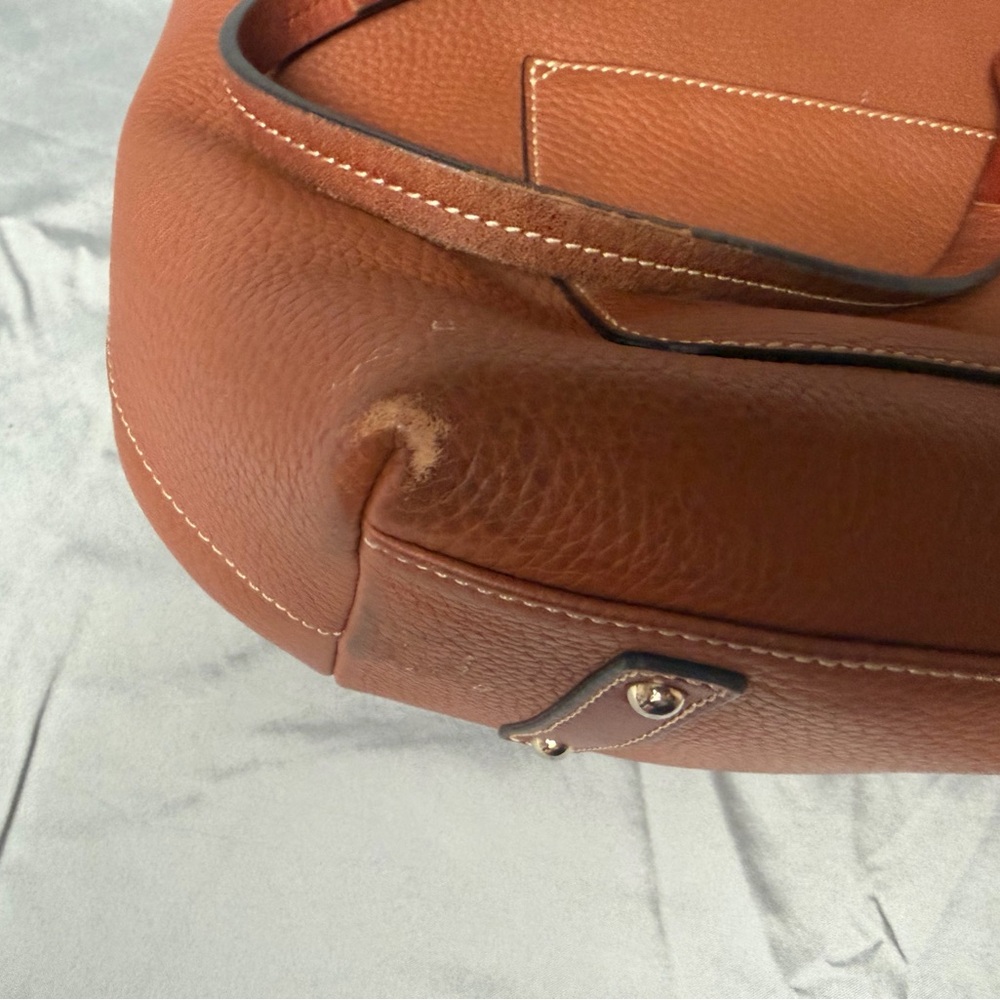 Dooney & Bourke medium brown Leather Tote with Brown Straps - Picture 10 of 10